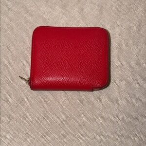 Hermes Colorful Striped Leather Wallet